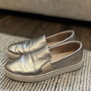 Birdies Gold Metallic Slip-On Women's Shoes Size 8.5 Leather